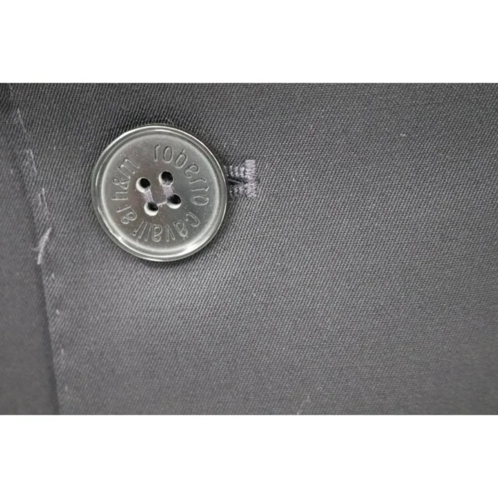 NWT Roberto Cavalli x H&M Men's 42R 2 Button Black Wool sport coat Blazer Jacket